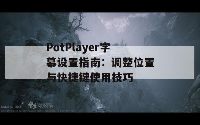 PotPlayer字幕设置指南：调整位置与快捷键使用技巧