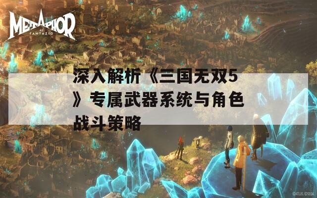 深入解析《三国无双5》专属武器系统与角色战斗策略