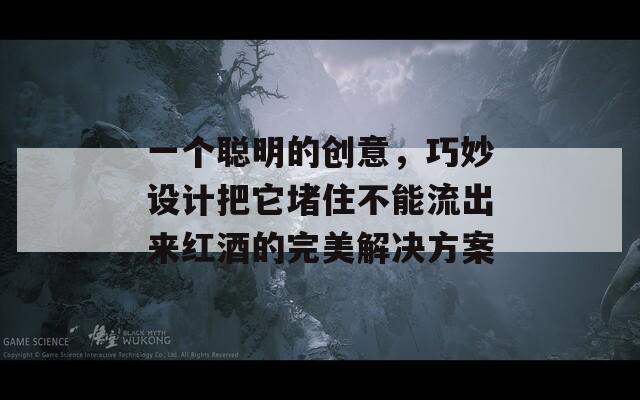 一个聪明的创意，巧妙设计把它堵住不能流出来红酒的完美解决方案