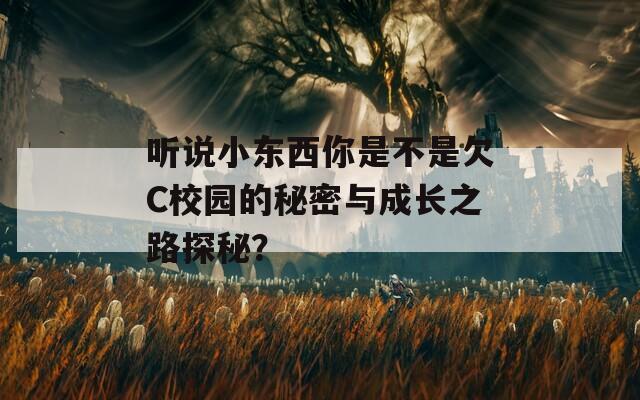 听说小东西你是不是欠C校园的秘密与成长之路探秘？