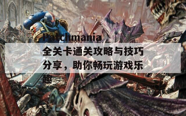 Patchmania全关卡通关攻略与技巧分享，助你畅玩游戏乐趣